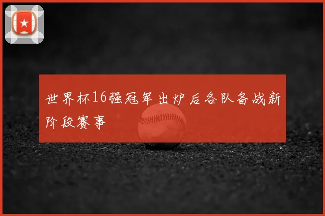 世界杯16强冠军出炉后各队备战新阶段赛事